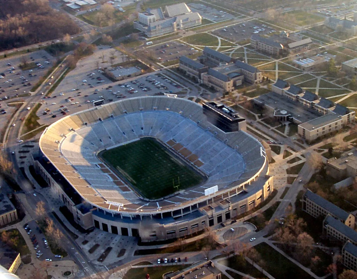 Notre Dame Stadium exterior view