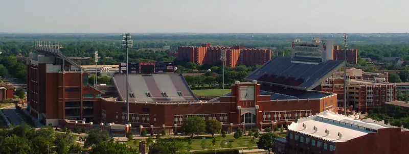 Oklahoma Memorial Stadium exterior view