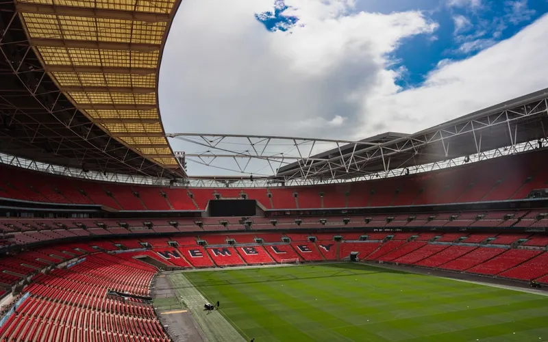Wembley Stadium exterior view
